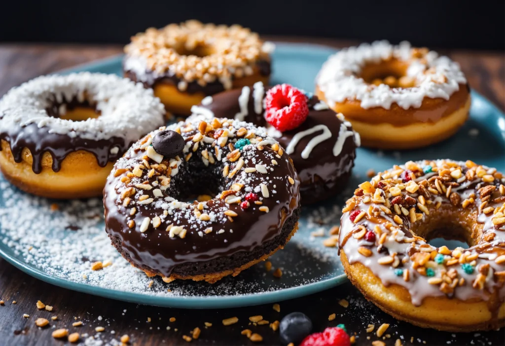 Close-up of a delicious Oreo donut with a glossy glaze and Oreo crumble, symbolizing indulgence and flavor