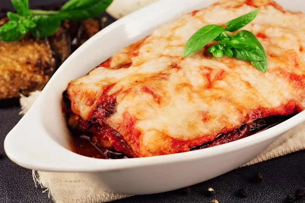 Freshly baked chicken cobbler in a rustic kitchen setting, symbolizing home-cooked comfort food.